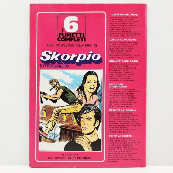 Skorpio Italian Comic Book #31 Lancio Vintage 1977 w/ Poster Tuttofumetto VF - Picture 3 of 11
